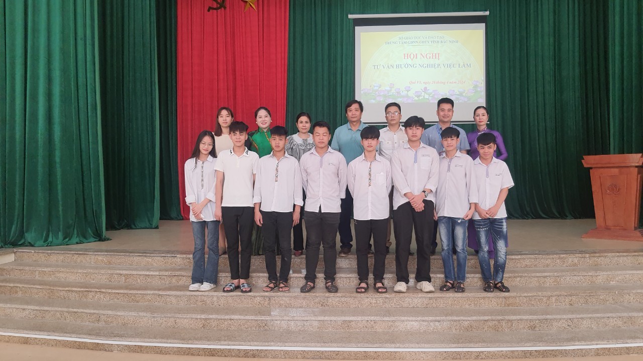 THLB-Cơ hội việc làm cho các bạn trẻ Trung tâm Giáo dục Nghề nghiệp-Giáo dục Thường xuyên tỉnh Bắc Ninh
