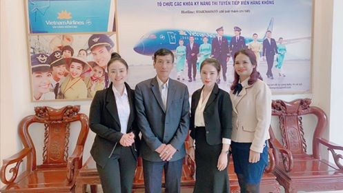 Công ty TNHH Đầu tư LOTUS GROUP Kiên Giang thăm và làm việc tại Trung tâm Đào tạo Hàng không và đề xuất phương án thành lập Văn phòng đại diện Công ty VNAS tại huyện Phú Quốc, tỉnh Kiên Giang