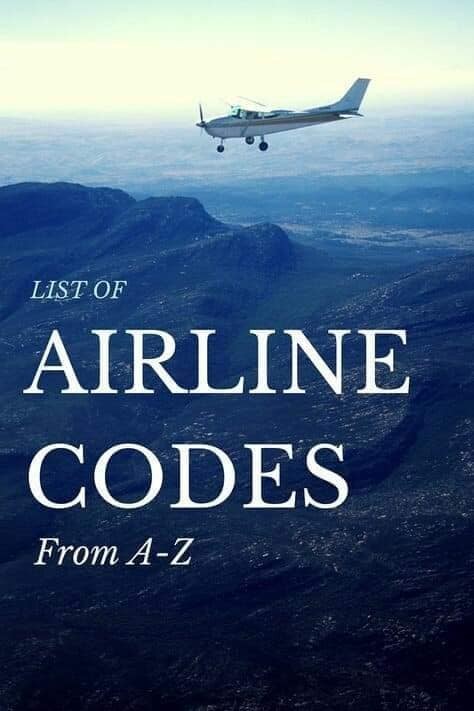 TList of Airline Codes