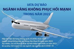 T[Infographics] IATA dự báo ngành hàng không phục hồi mạnh năm 2022