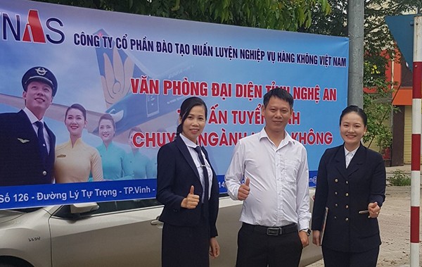 TVăn phòng đại diện VNAS tỉnh Nghệ An tổ chức sơ tuyển học viên hàng không