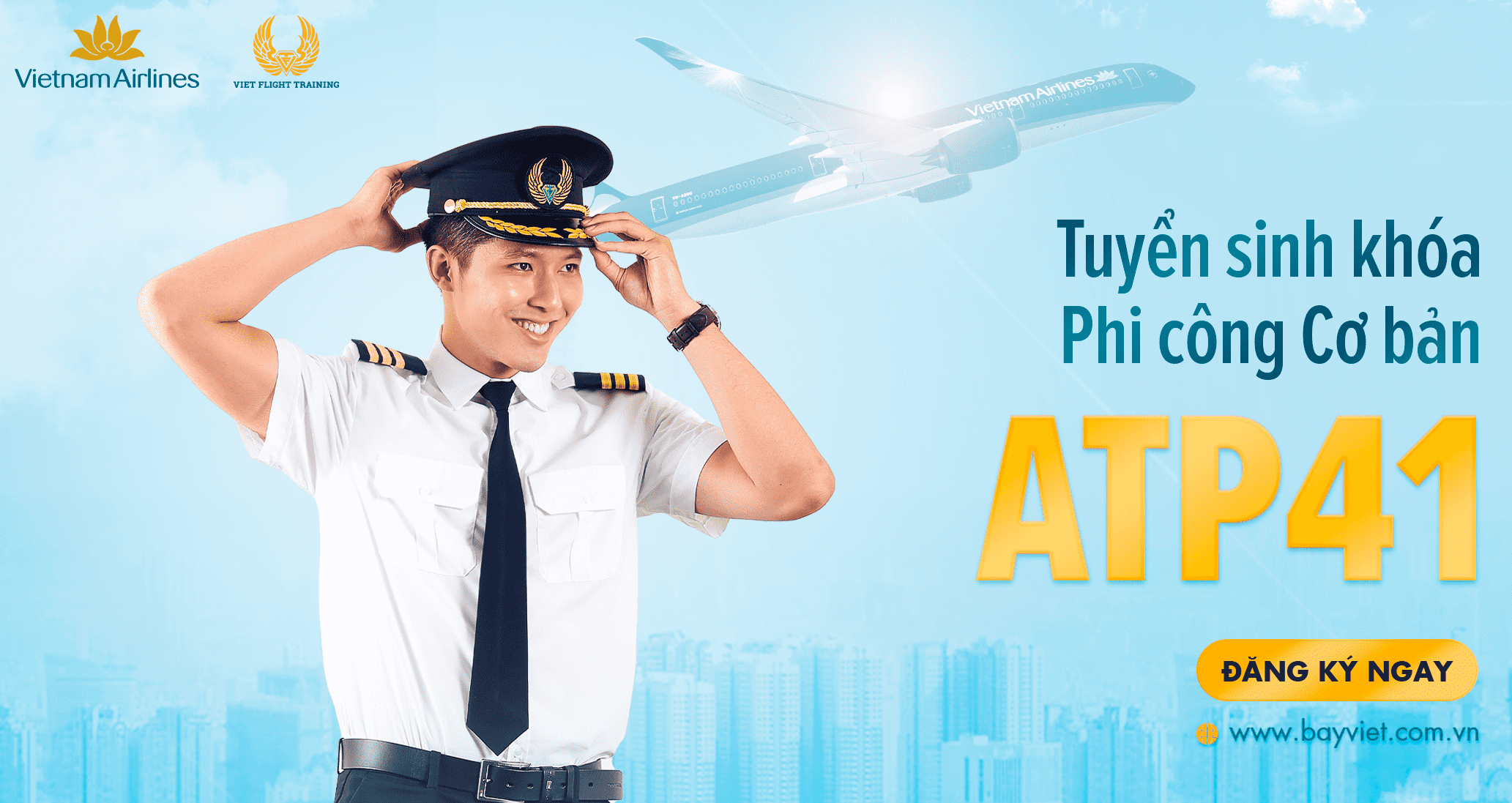 Trường Phi công bay việt tuyển khóa huấn luyện Phi công cơ bản: Khóa ATP41