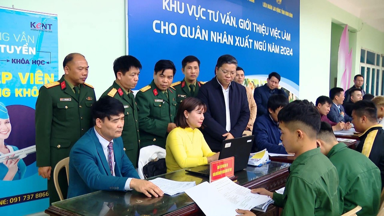 Đài PT-TH Ninh Bình - Nhiều cơ hội việc làm cho quân nhân xuất ngũ ở thành phố Ninh Bình
