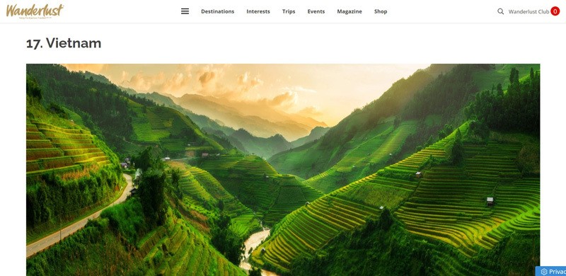 TKhách quốc tế tìm kiếm về du lịch Việt Nam nhiều nhất thế giới