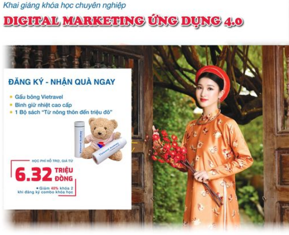 TVietravel Academy tuyển sinh đào tạo Nghiệp vụ  "DIGITAL MARKETING ỨNG DỤNG 4.0"