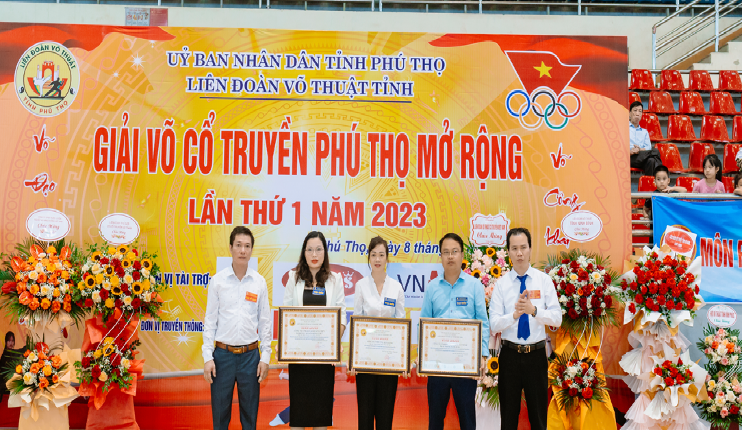 VNAS đồng hành tài trợ Giải Võ cổ truyền Phú Thọ mở rộng lần thứ I năm 2023