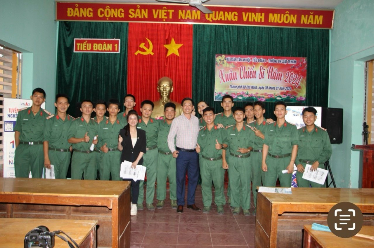 TVPTS Nam Lâm Đồng-Kết nối việc làm cho chiến sỹ Lữ Đoàn Phòng Không 77 (HCM)